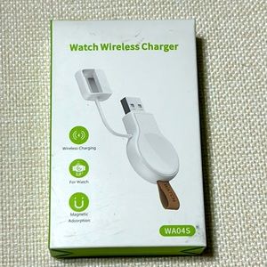 Watch Wireless Charger, Magnetic Absorption White 1 Piece New